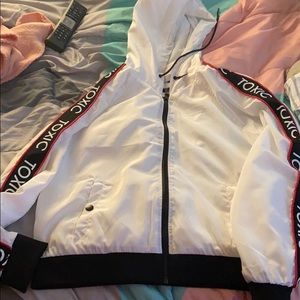 A white and black jacket